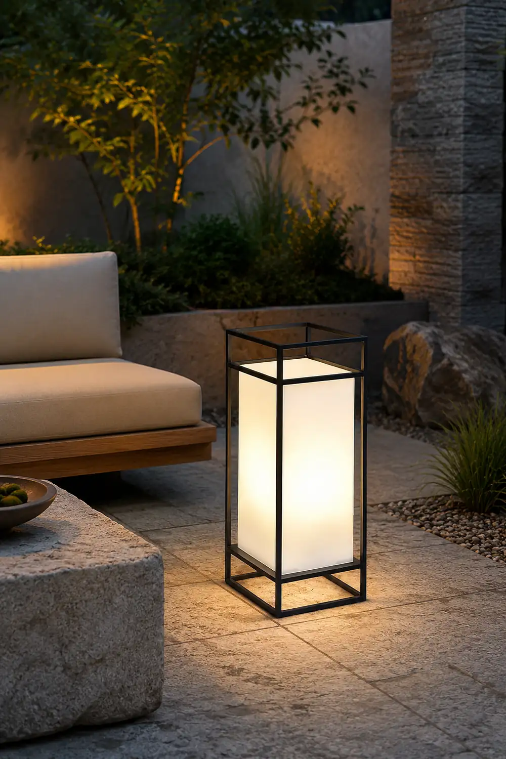 Cleo Lantern Outdoor Table Lamp - Lumpaz