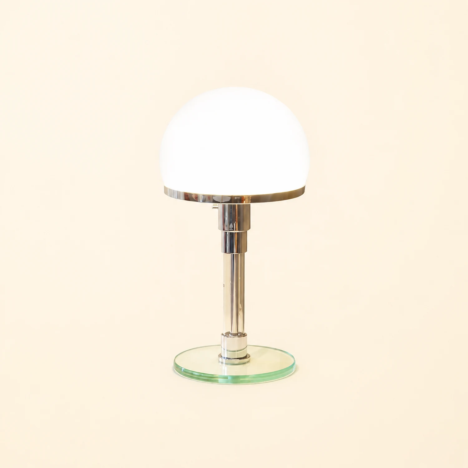 Hemispherical Chrome Table Lamp - Lumpaz