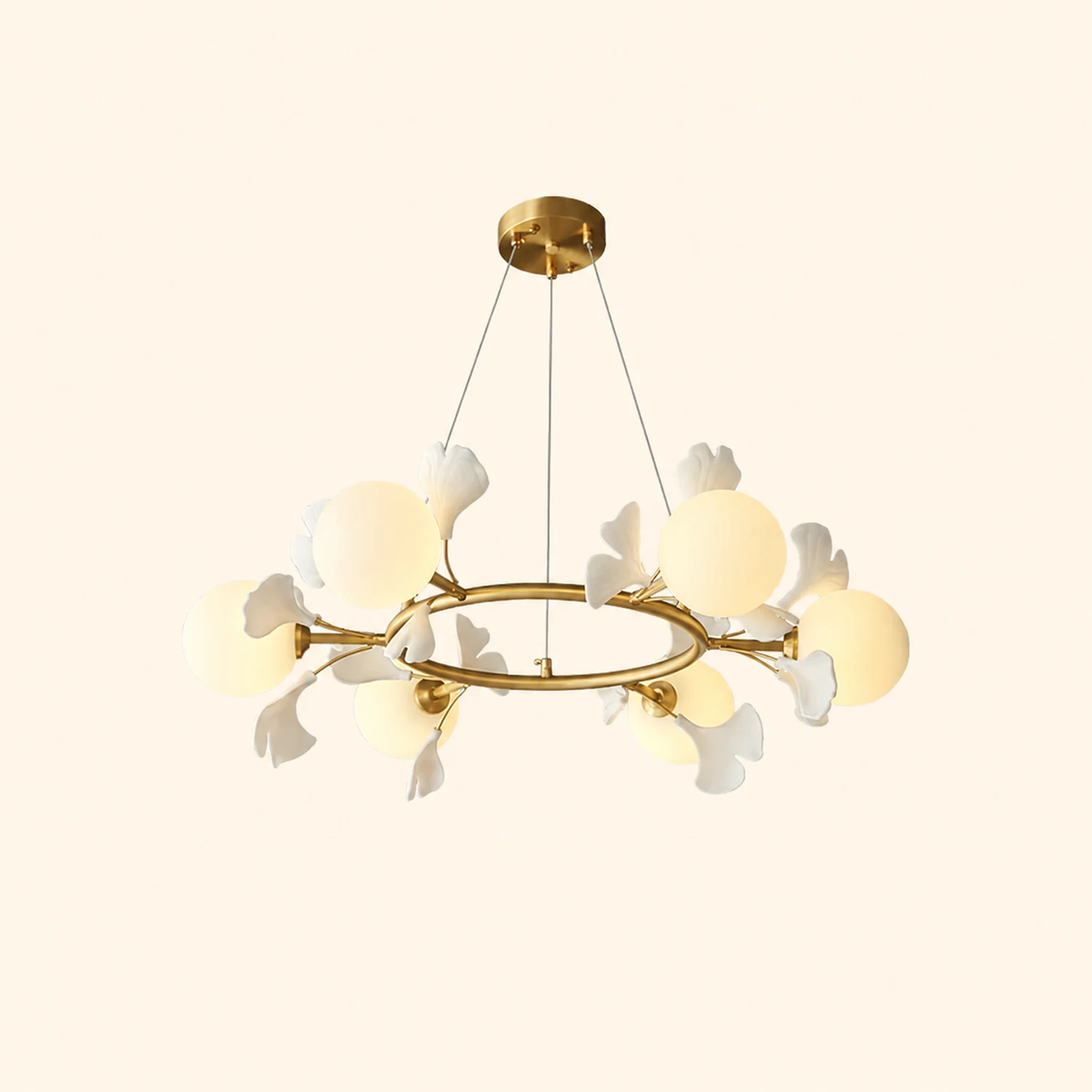 Allanie Gingko Round Chandelier - Lumpaz