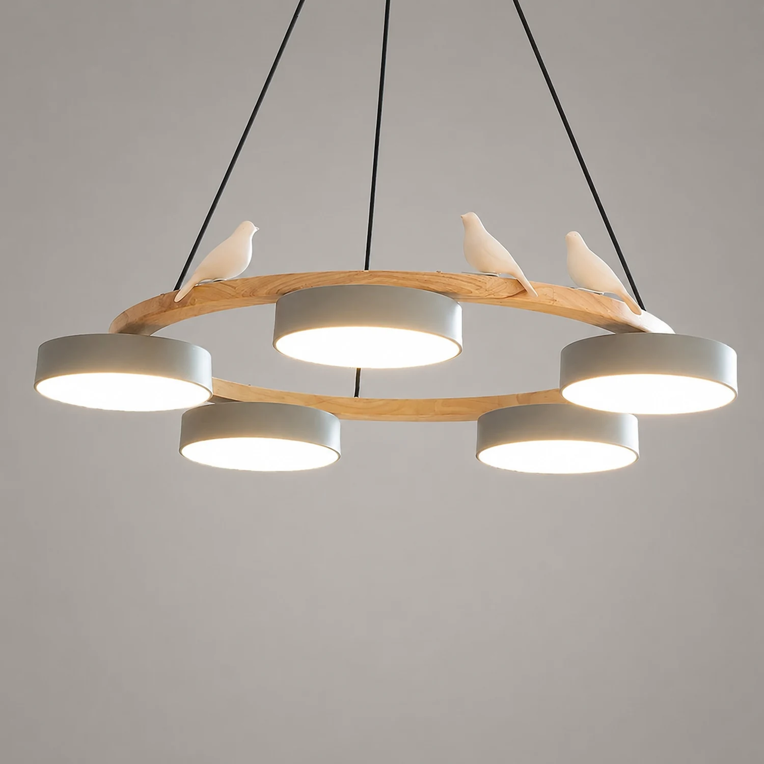 Sienna Bird Round Chandelier - Lumpaz