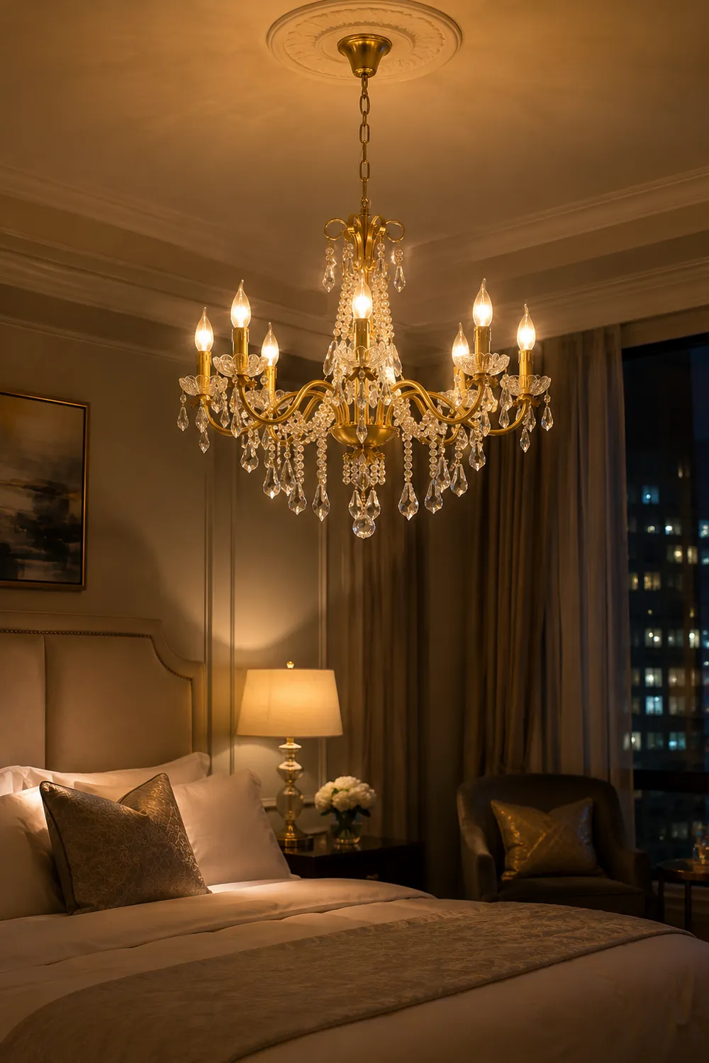Allegri Crystal Chandelier - Lumpaz