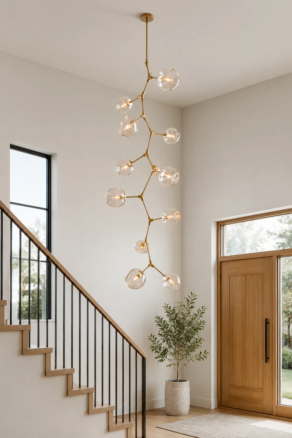 Perry Globe Vertical Chandelier - Lumpaz