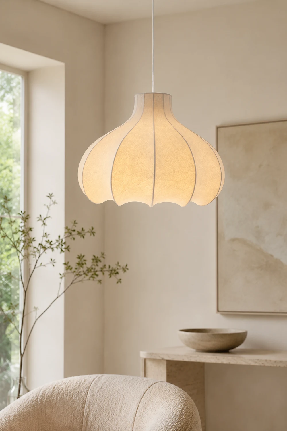 Cocoon Silk Pendant Lamp - Lumpaz