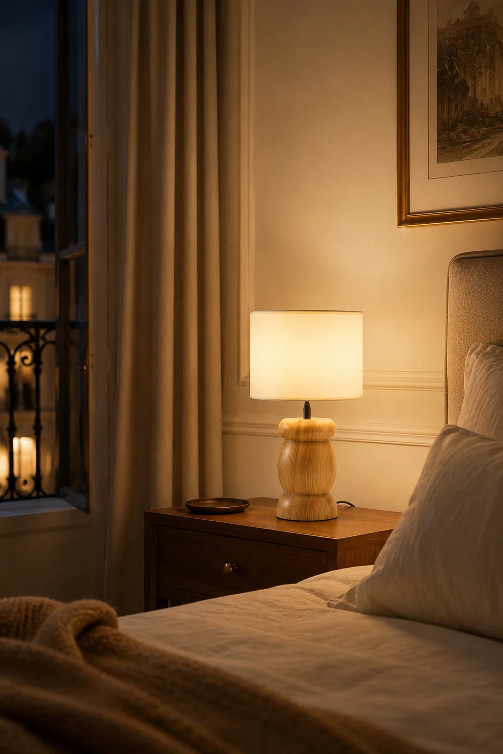 Pebble Wood Table Lamp - Lumpaz