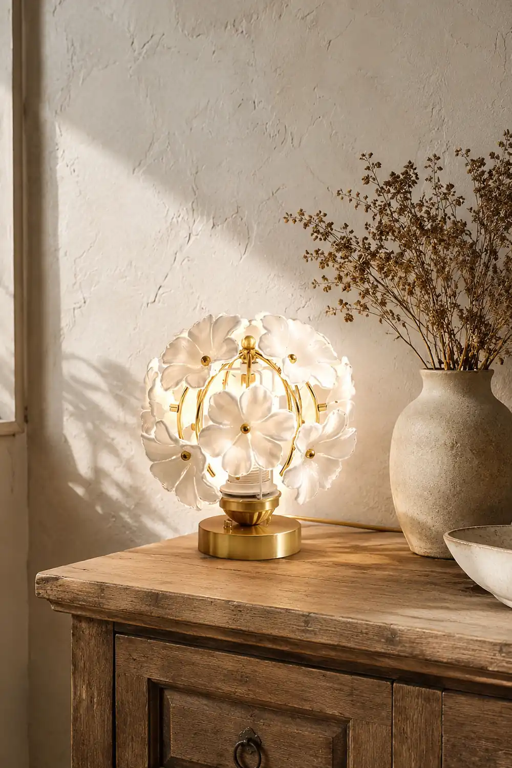 Grace Floral Table Lamp - Lumpaz