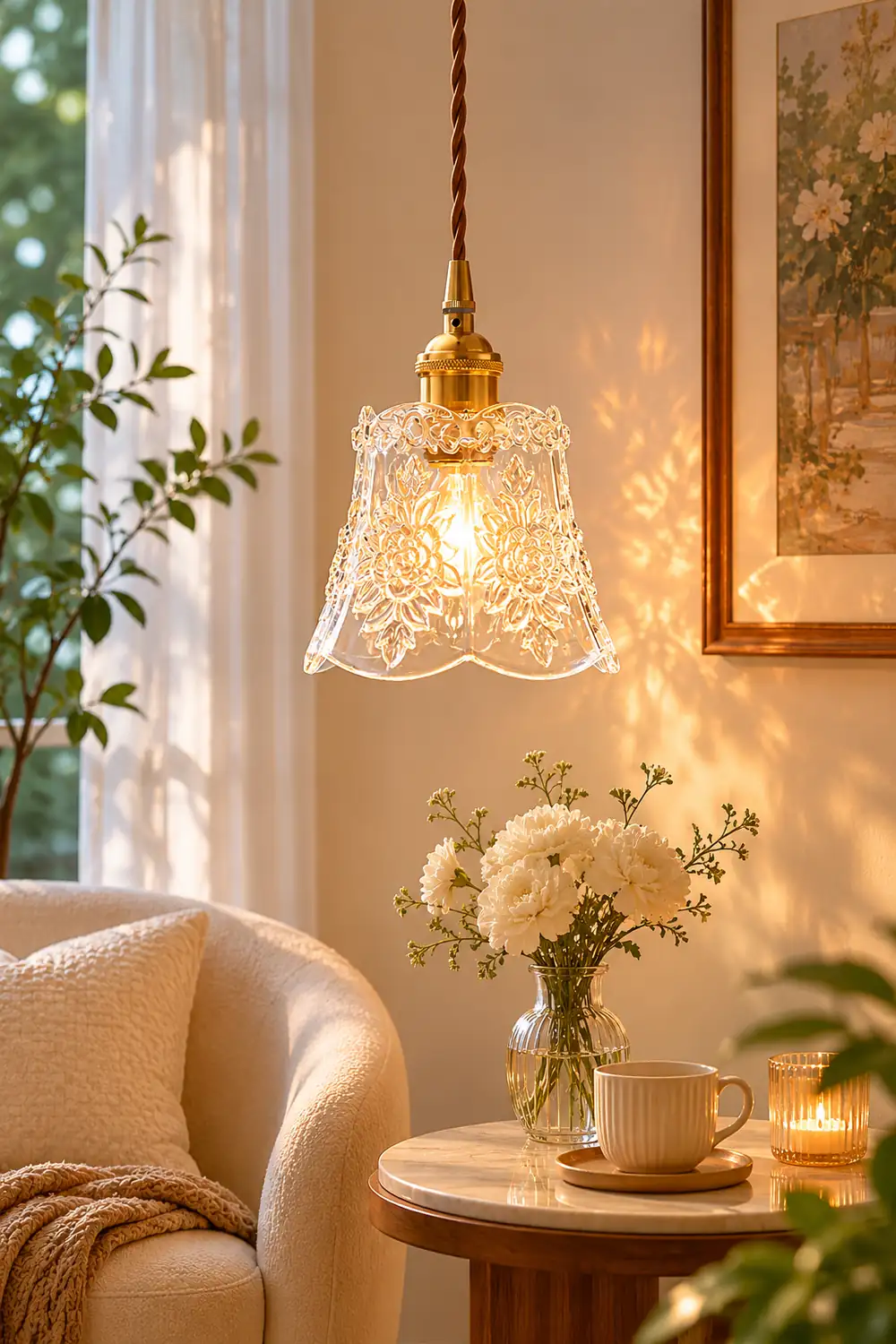 Flower Glass Pendant Lamp - Lumpaz
