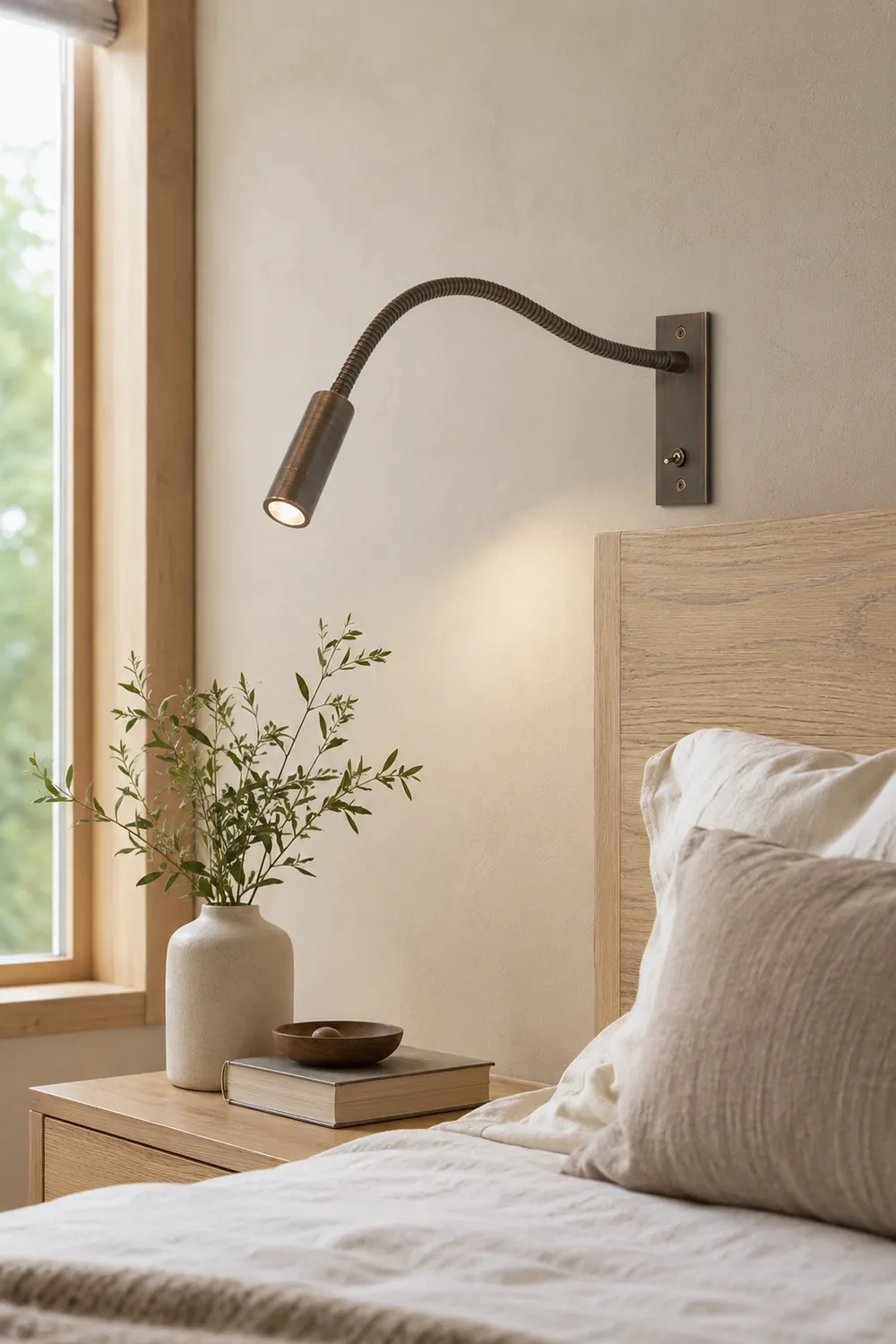 LED Bedroom Art Deco Wall Light - Lumpaz