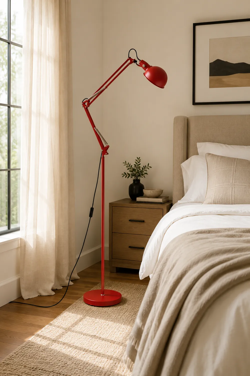 Kaiser Red Floor Lamp - Lumpaz