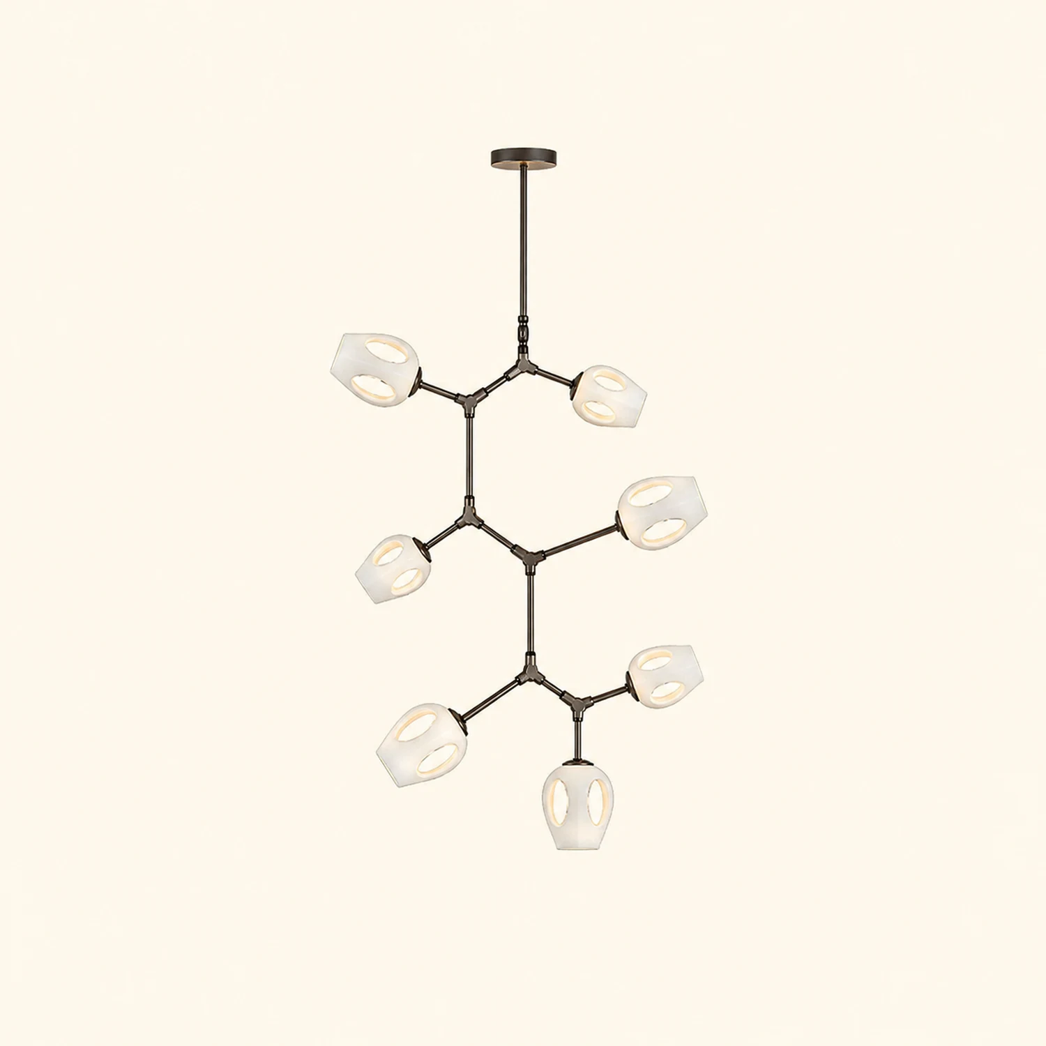 Perry Globe Vertical Chandelier - Lumpaz
