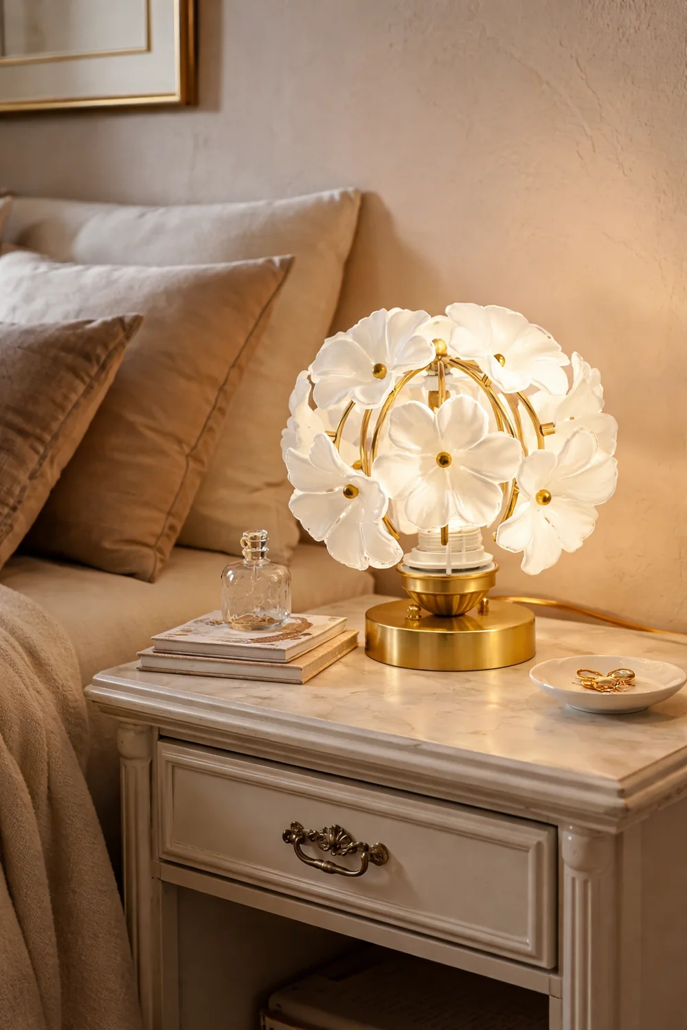Grace Floral Table Lamp - Lumpaz
