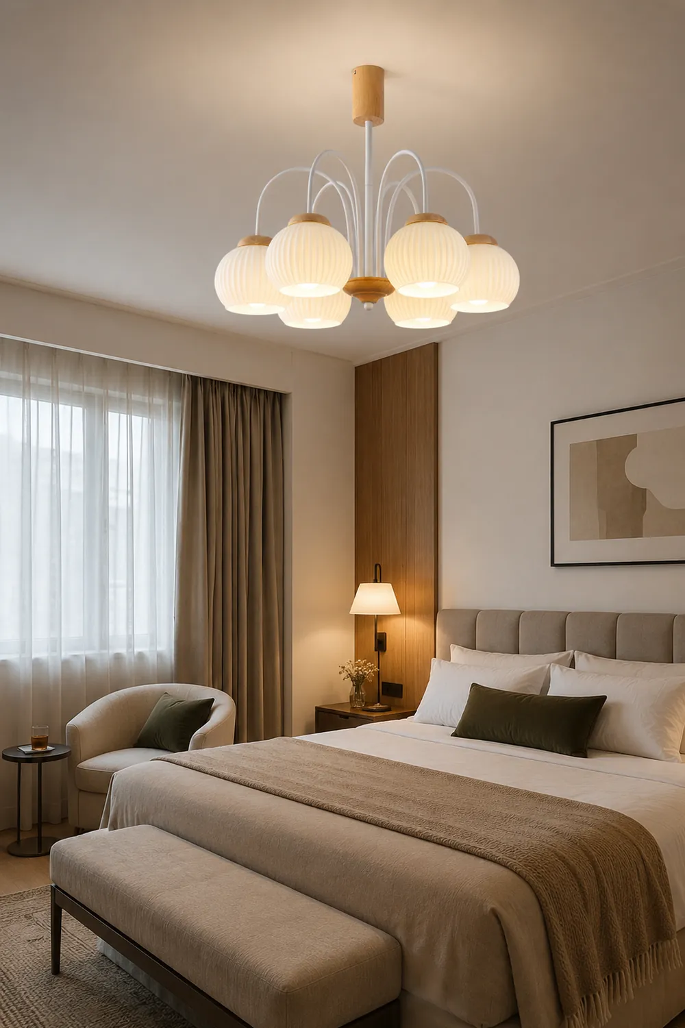 Molecural Wood Chandelier - Lumpaz