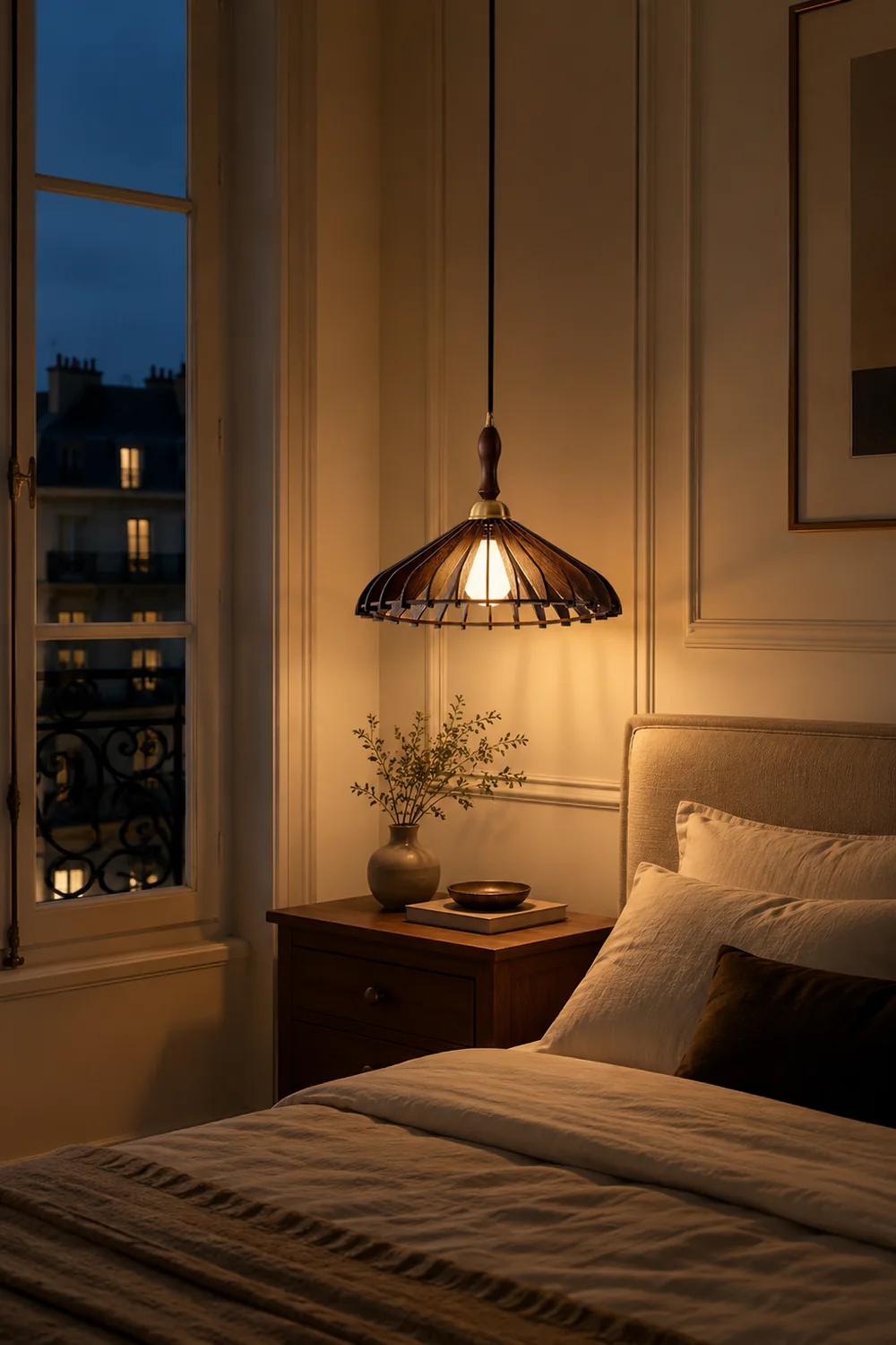 Umbrella Wood Pendant Lamp - Lumpaz