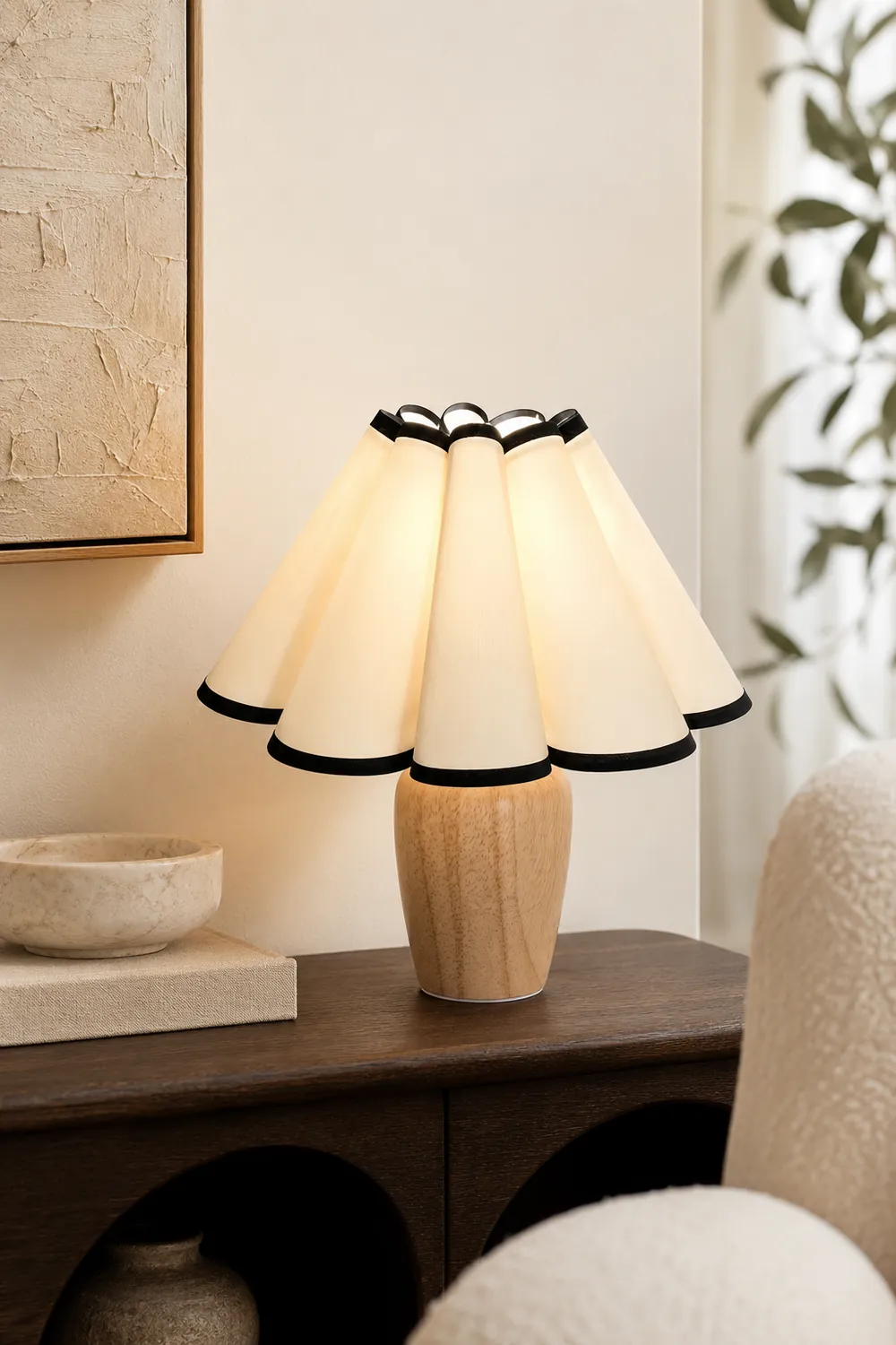 Vintage Fluted Table Lamp - Lumpaz