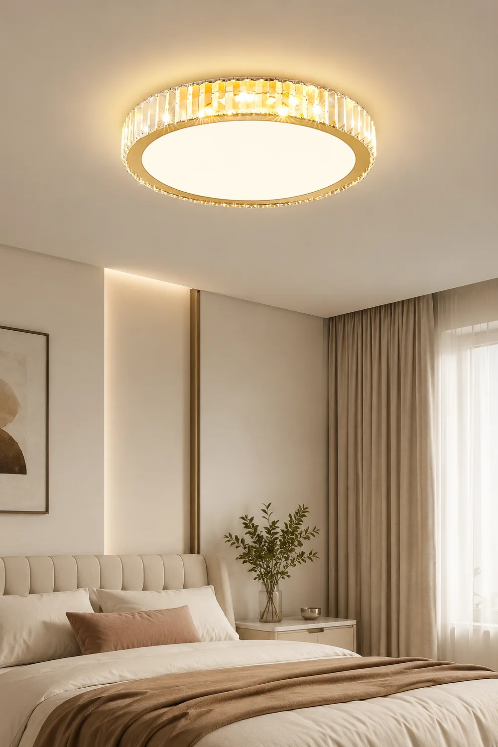 Round Crystal Ceiling Lamp - Lumpaz
