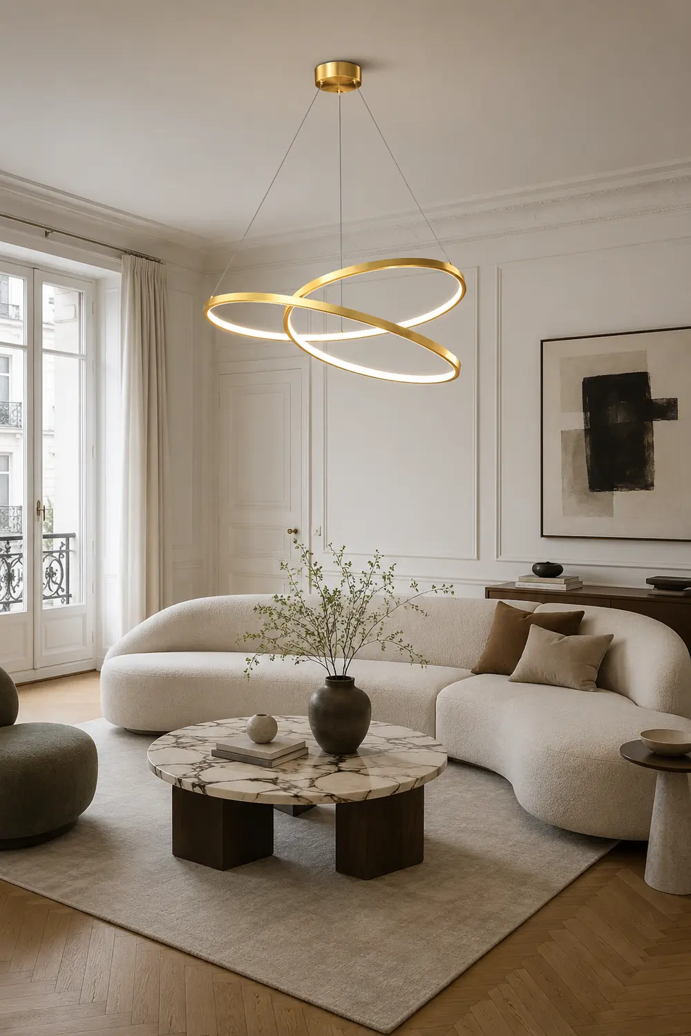 Geometric Curve Chandelier - Lumpaz