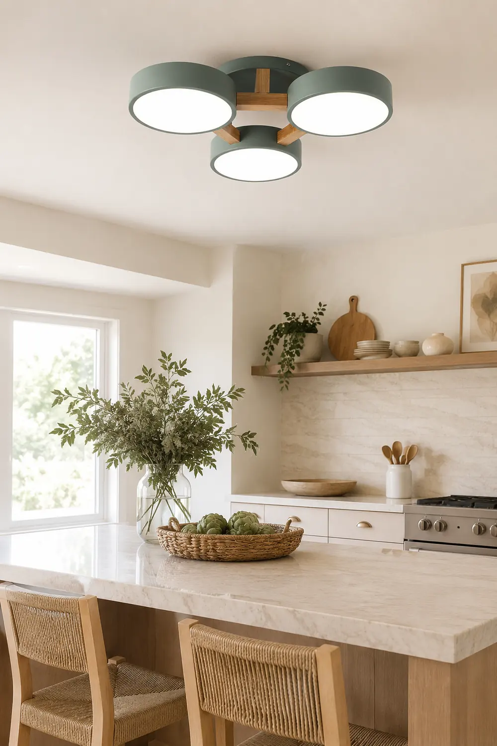 Contemporary Acrylic Multi-Heads Ceiling Light - Lumpaz
