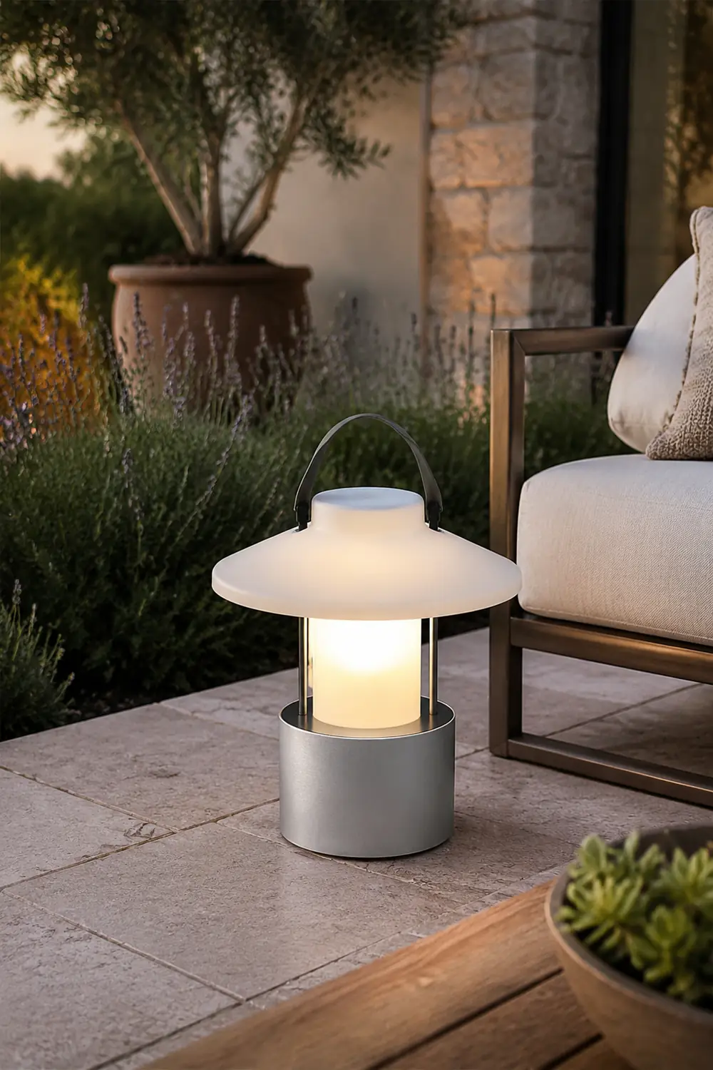 Claro Outdoor Built-in Battery Table Lamp - Lumpaz