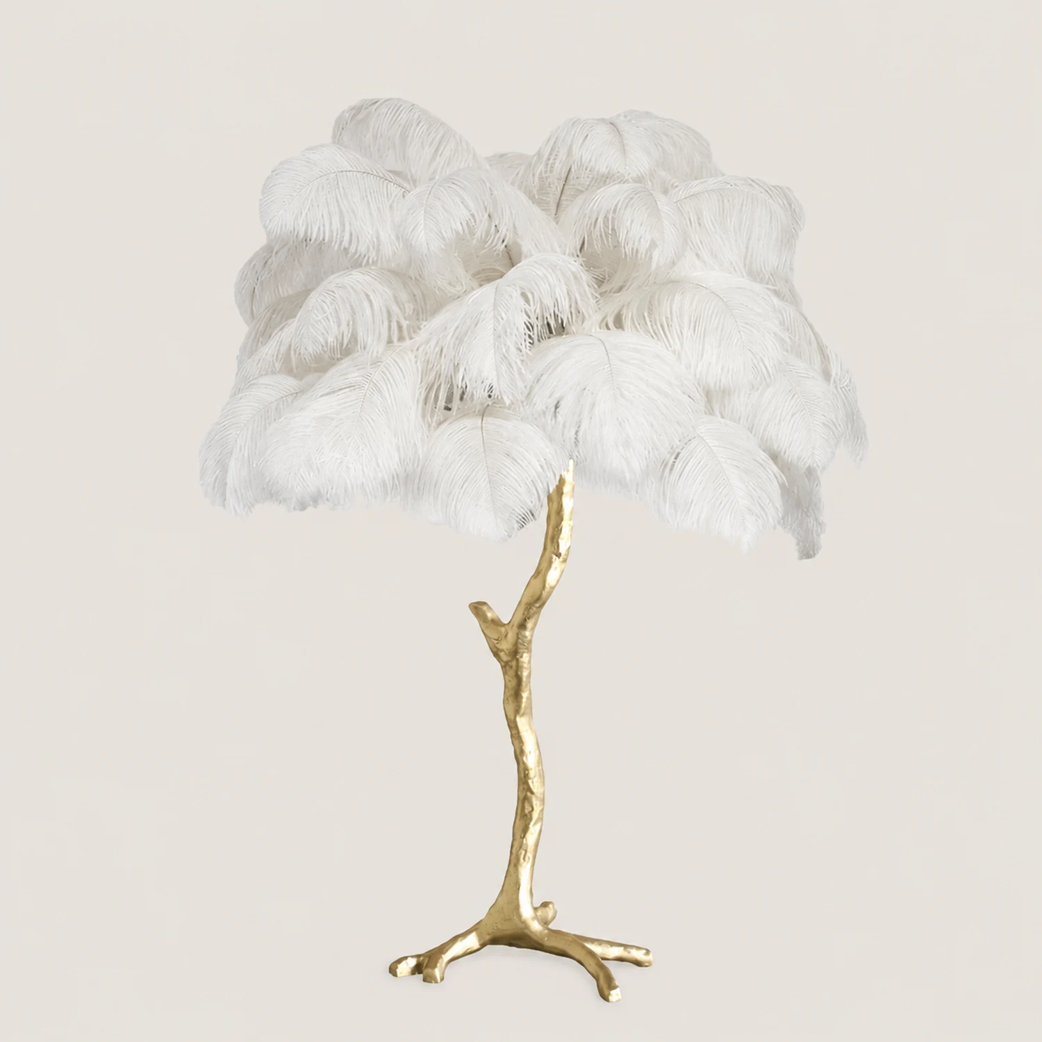 Ostrich Feather Table Lamp - Lumpaz