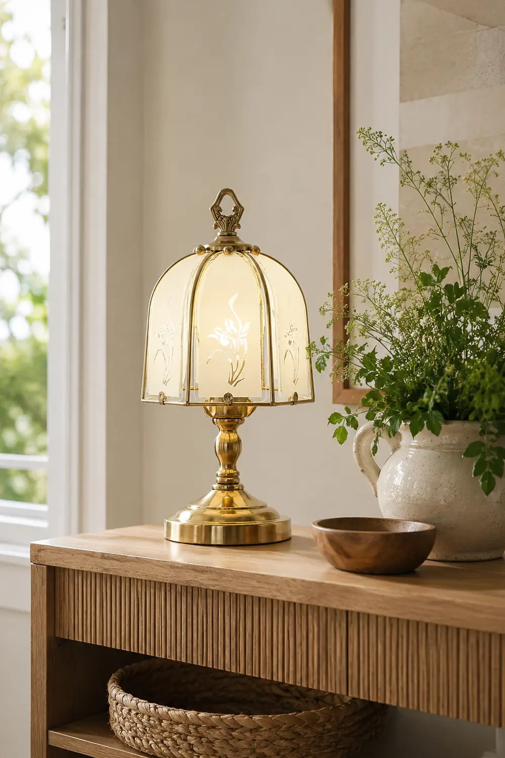 Orchid Glass Table Lamp - Lumpaz