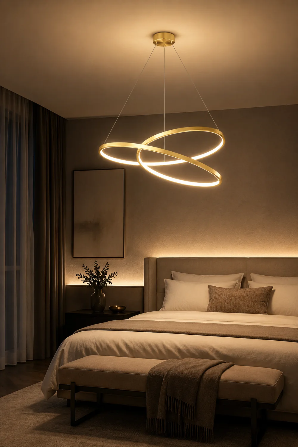 Geometric Curve Chandelier - Lumpaz