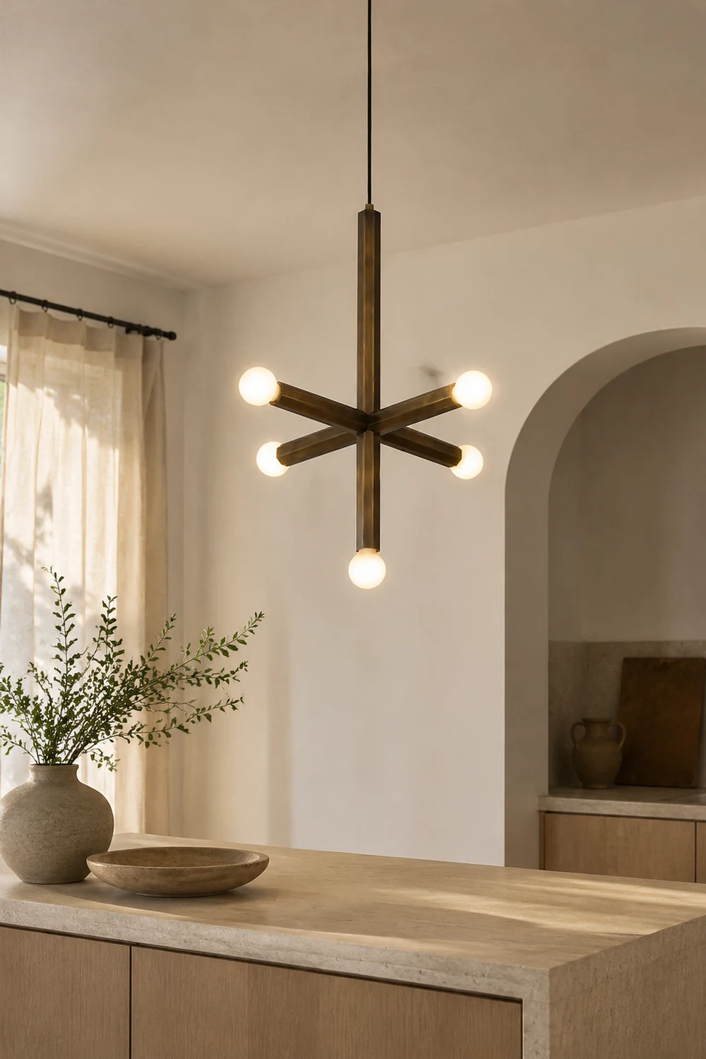 Brass Union Pendant Lamp - Lumpaz