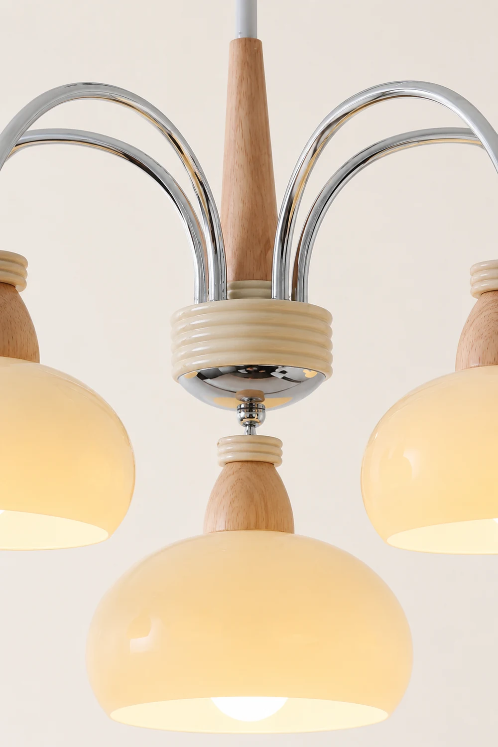 Persimmon Wood Chandelier - Lumpaz