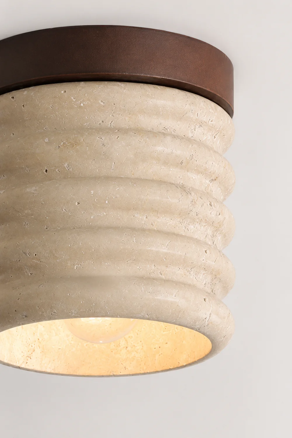 Vaarnii Travertine Ceiling Lamp - Lumpaz