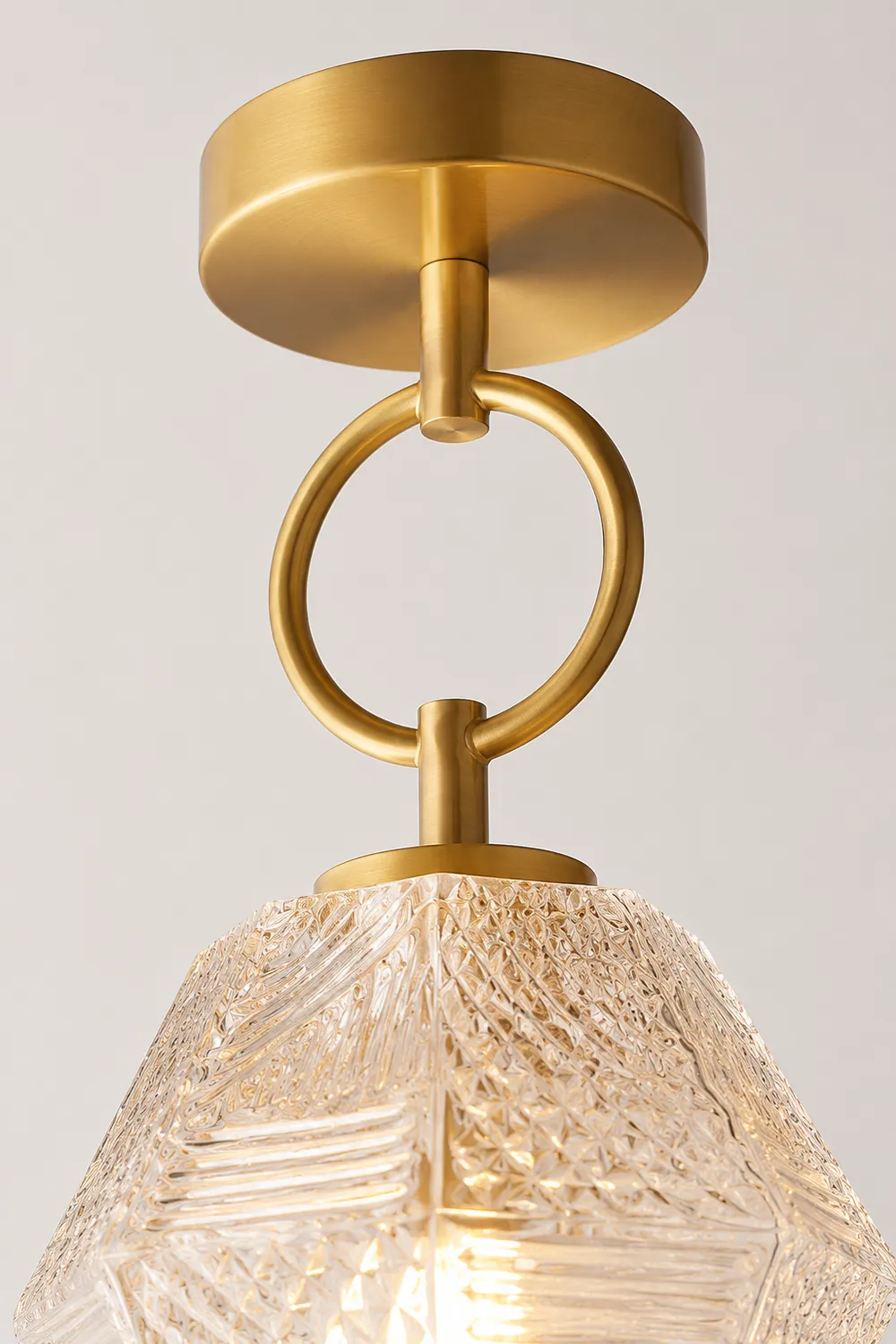 Diamond Cut Art Deco Ceiling Light - Lumpaz
