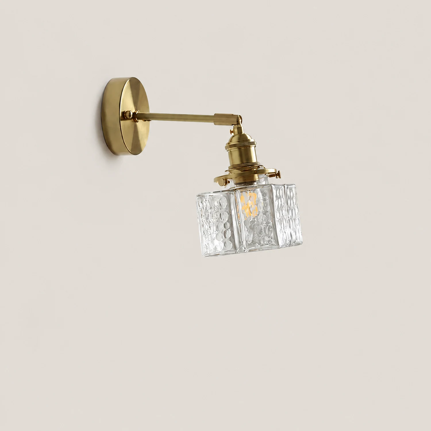 Jewel Glass Brass Wall Lamp - Lumpaz