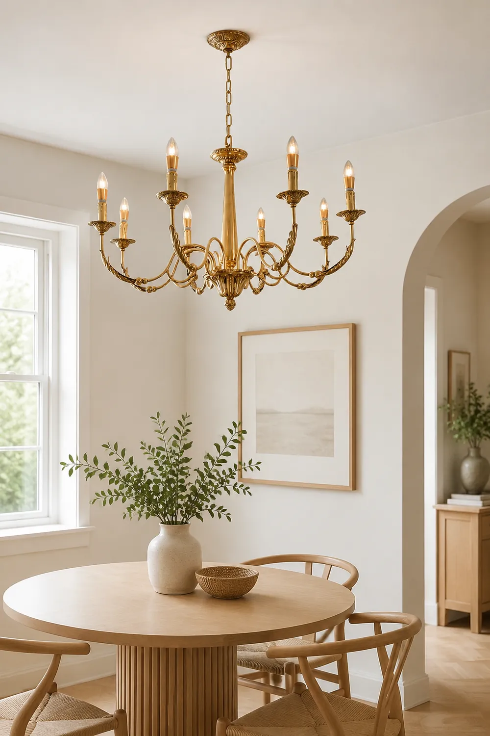 Candle Brass Chandelier - Lumpaz