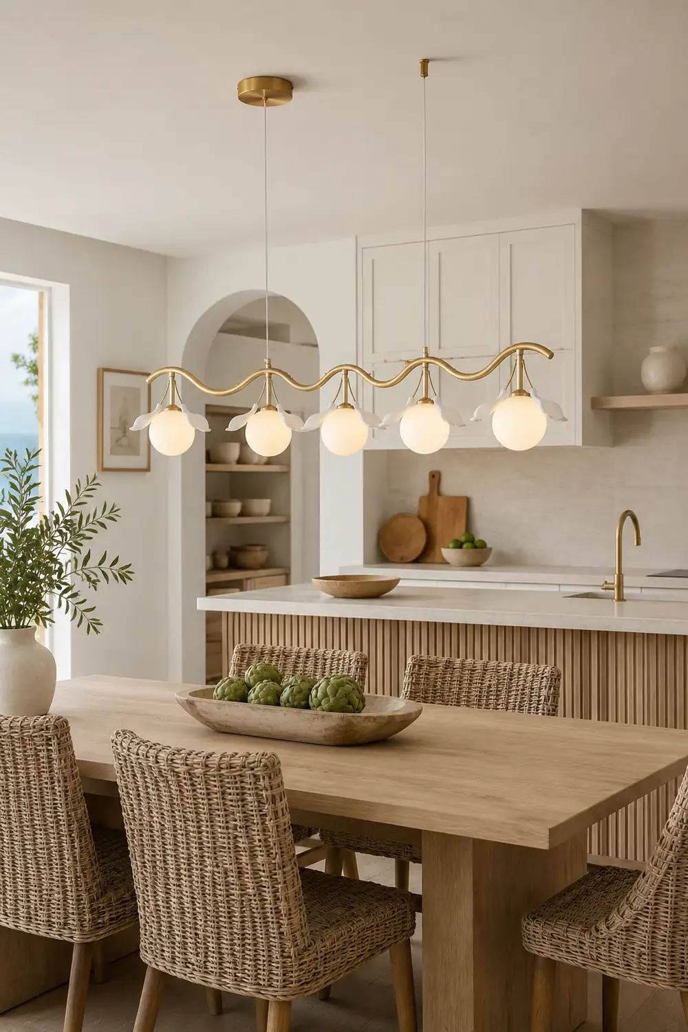 Allanie Gingko Long Chandelier - Lumpaz