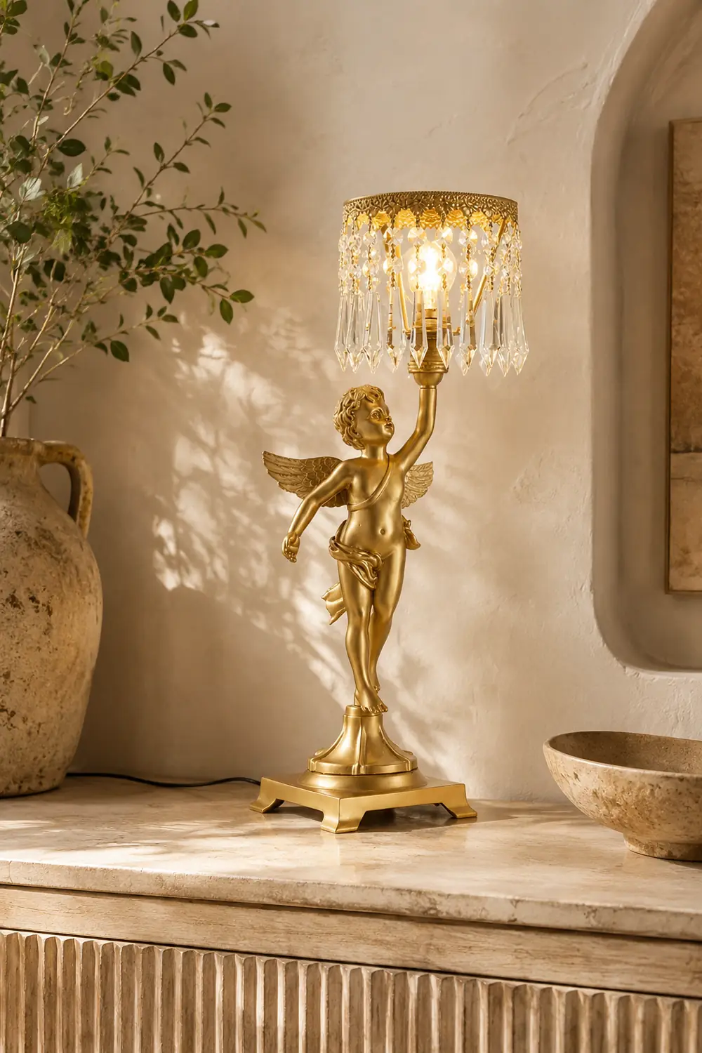 Angel Crystal Table Lamp - Lumpaz