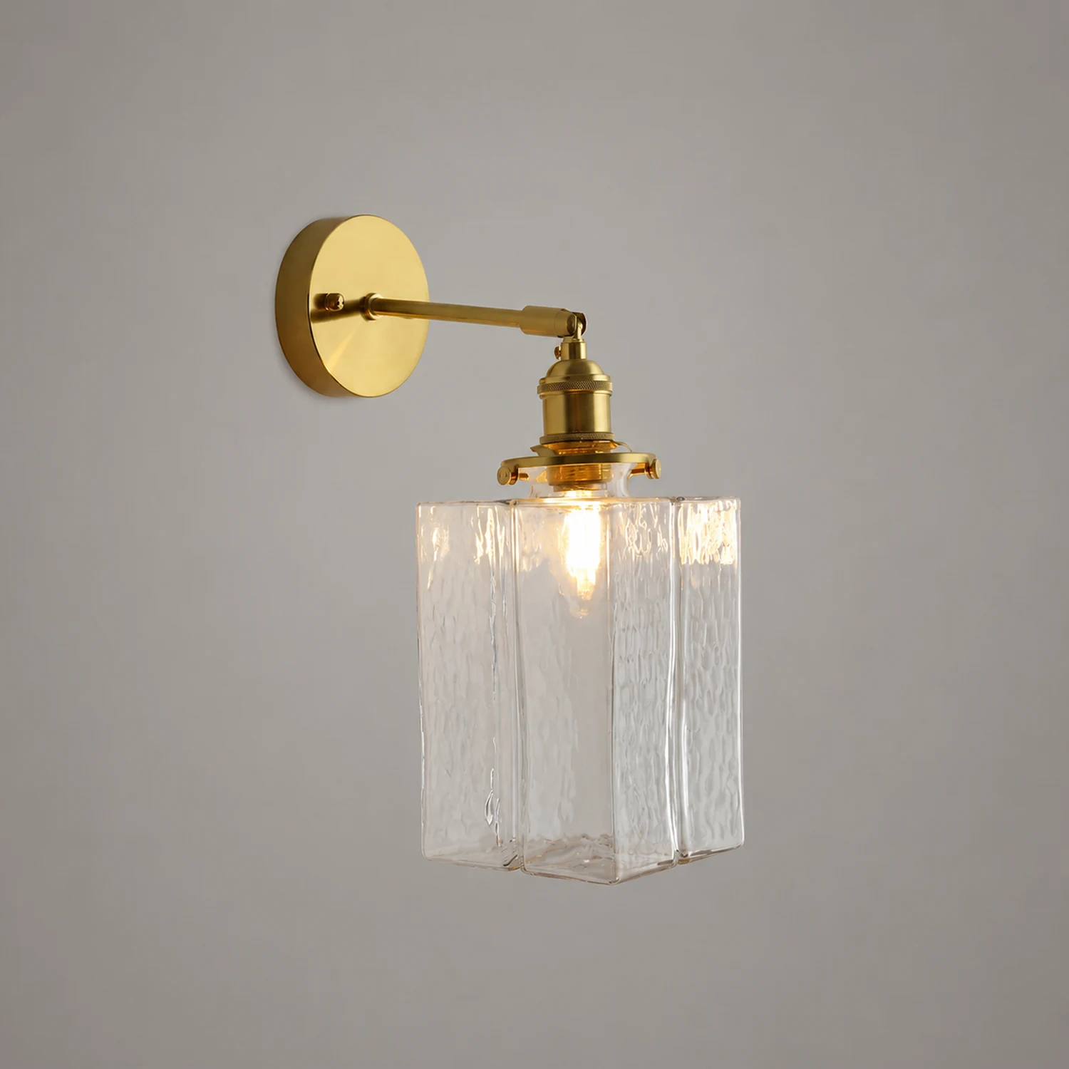 Jewel Glass Brass Wall Lamp - Lumpaz