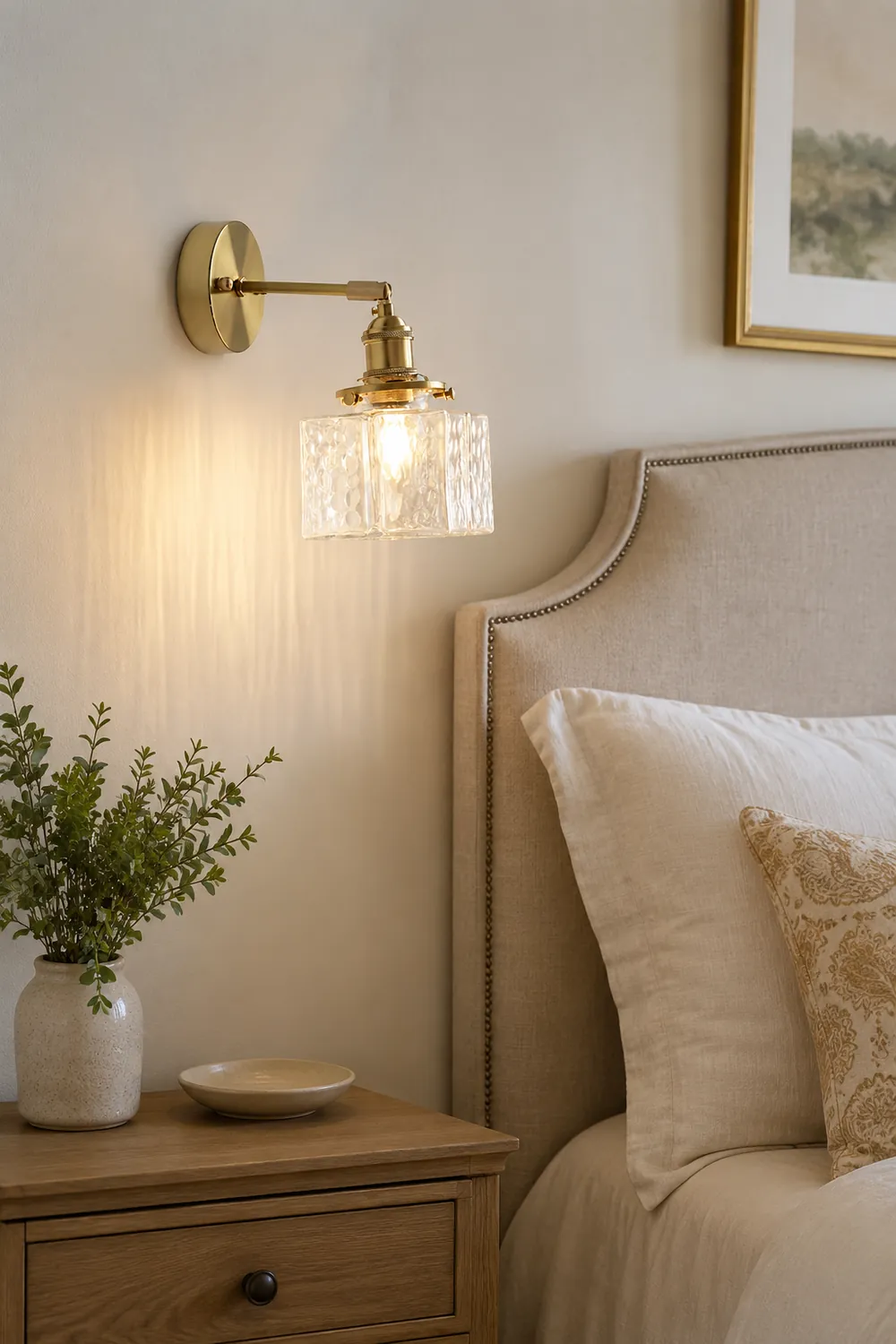 Jewel Glass Brass Wall Lamp - Lumpaz