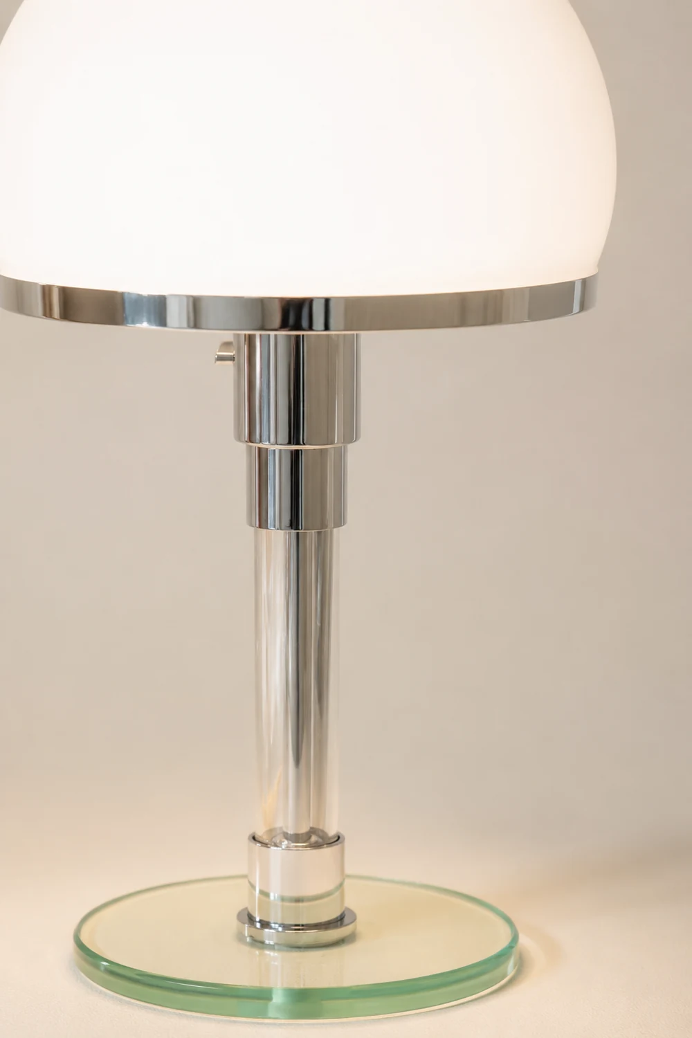 Hemispherical Chrome Table Lamp - Lumpaz