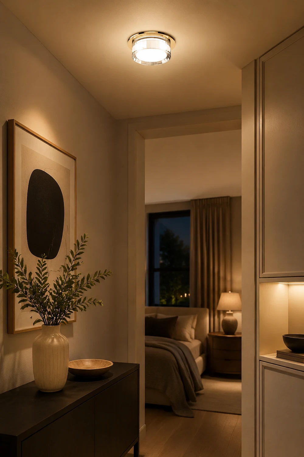Mini Hallway LED Crystal Ceiling Light - Lumpaz