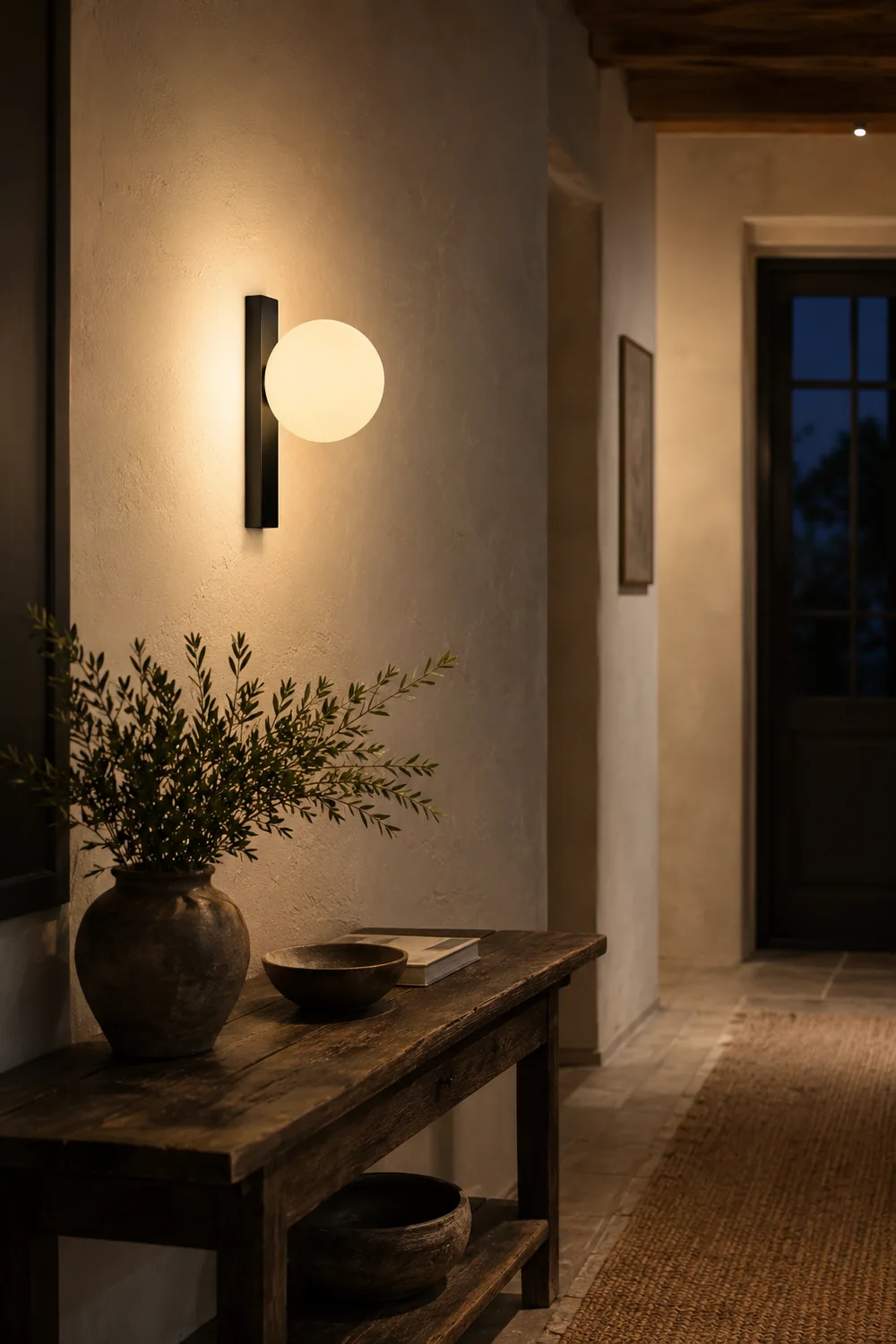 Minimalist Simple White Ball Wall Light - Lumpaz