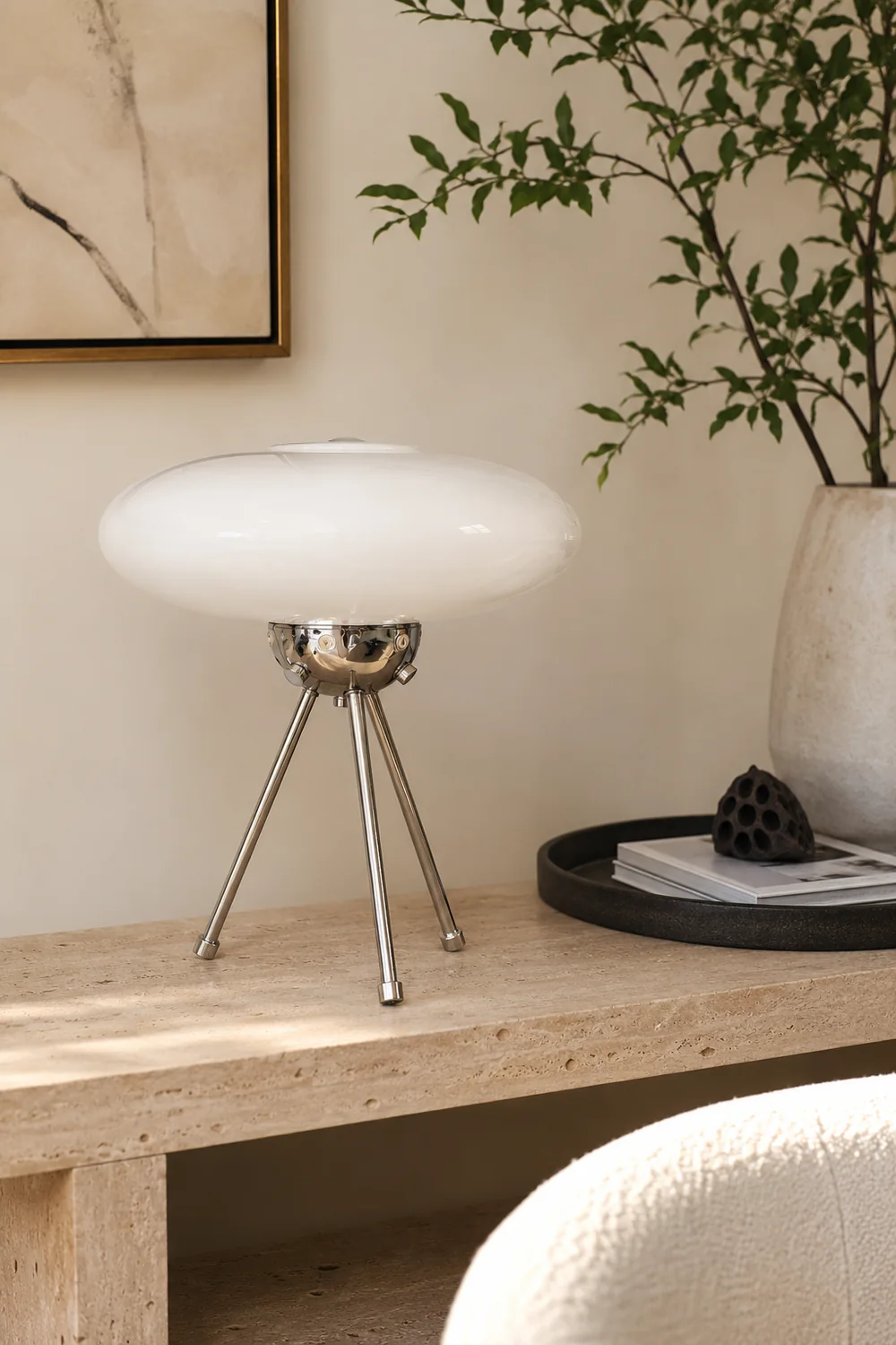Glass UFO Table Lamp - Lumpaz