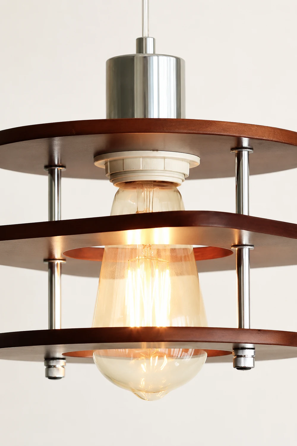 Retro Walnut Pendant Lamp - Lumpaz