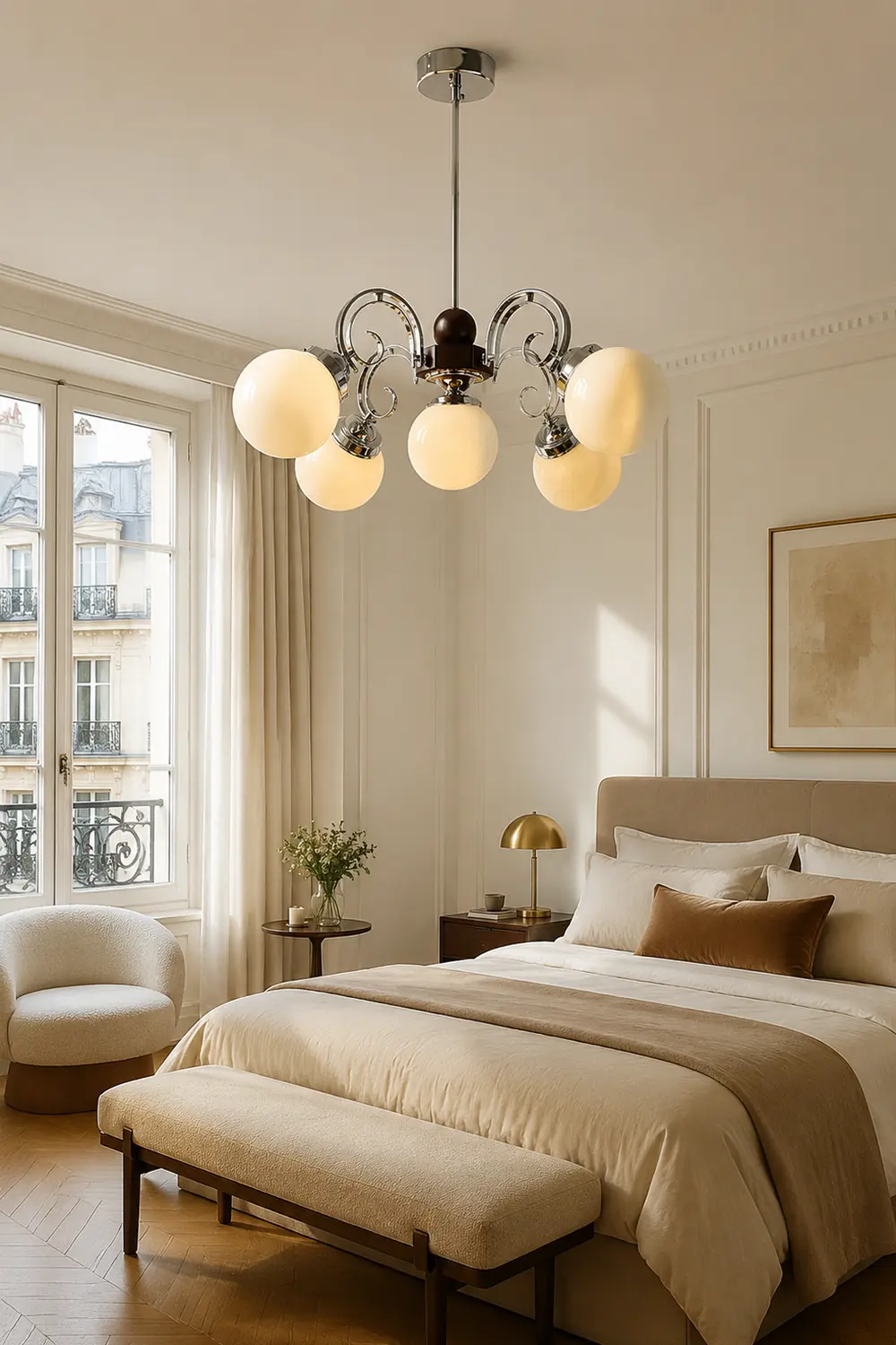 Kotter Cream Chandelier - Lumpaz