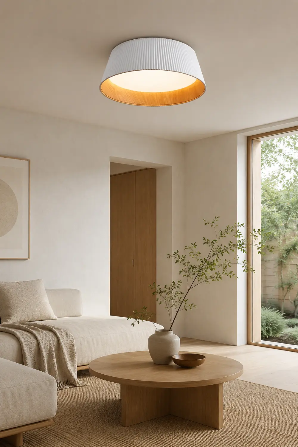 Nordic Resin Conical Ceiling Light - Lumpaz