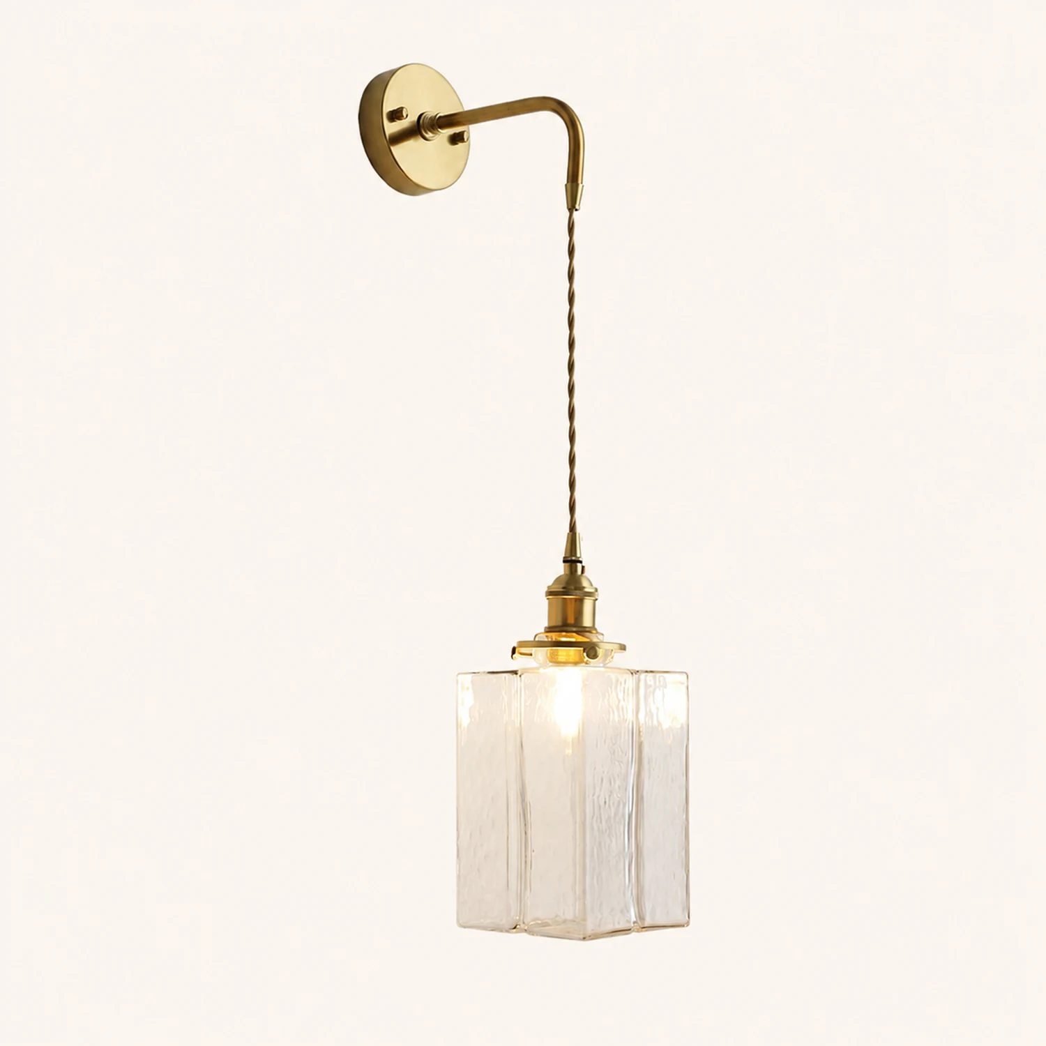 Jewel Glass Brass Wall Lamp - Lumpaz