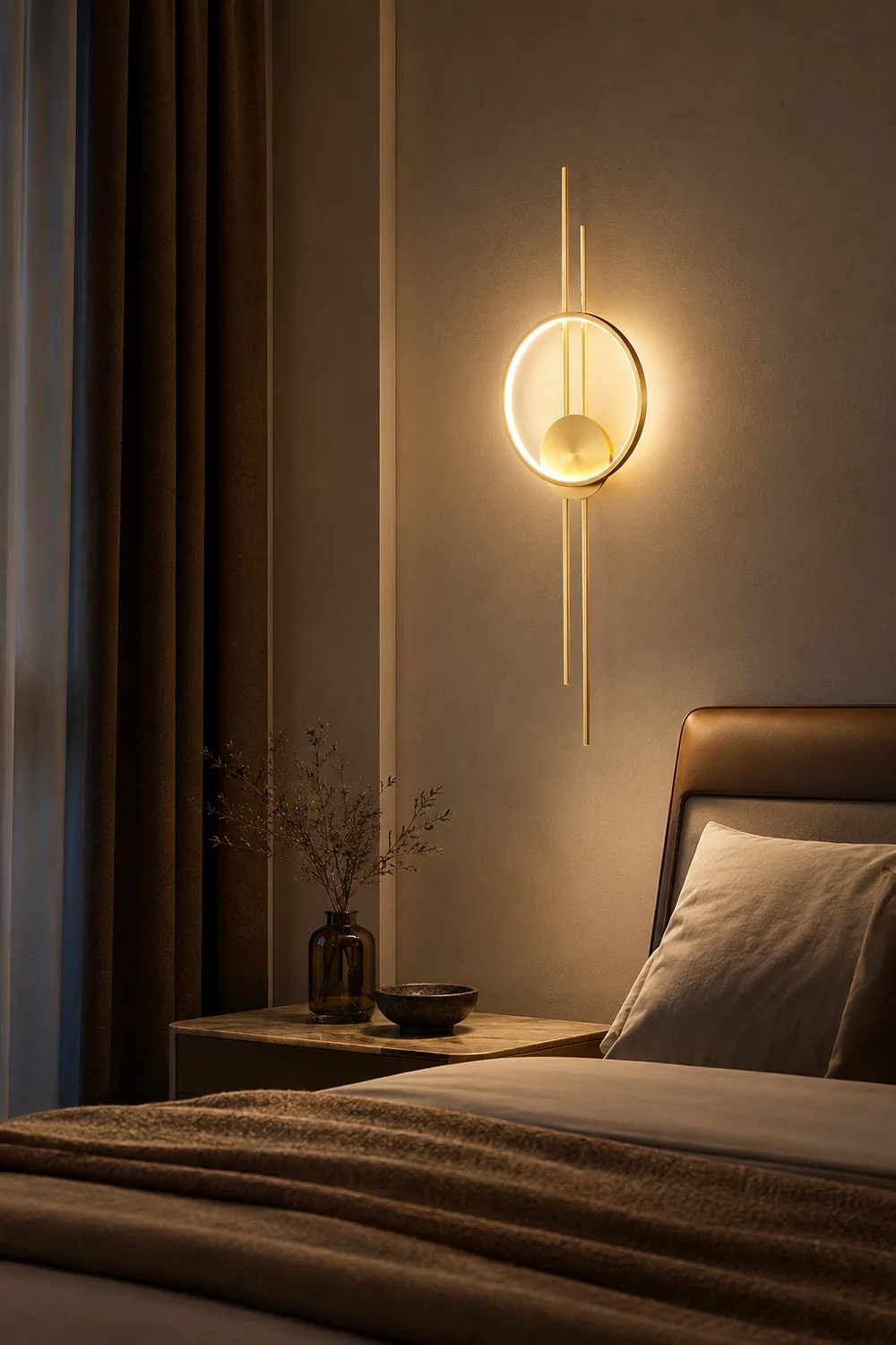 Circle And Line Wall Lamp - Lumpaz