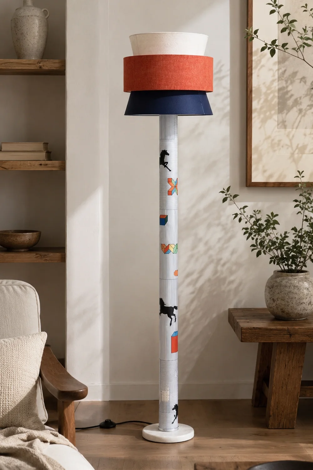 Striped Pony Floor Lamp - Lumpaz