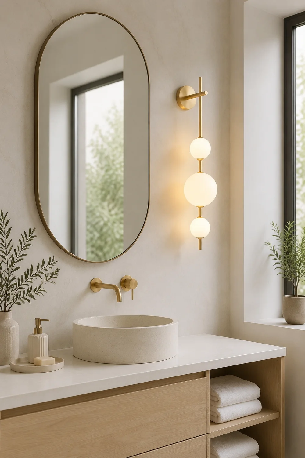Vertical Globe Wall Lamp - Lumpaz