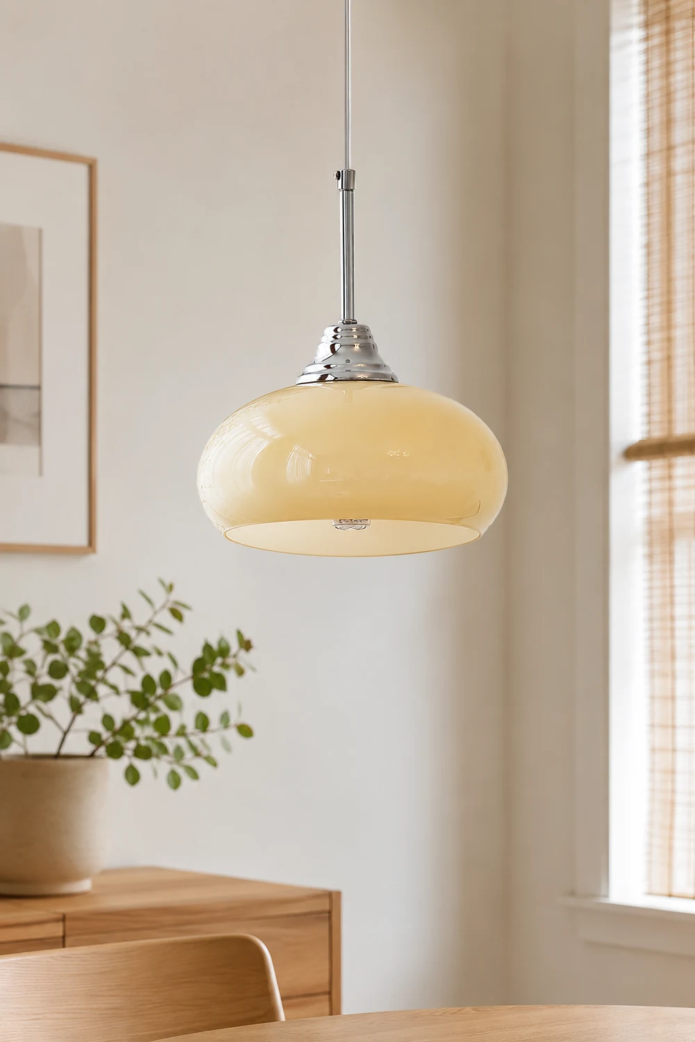 Cream Bell Pendant Lamp - Lumpaz
