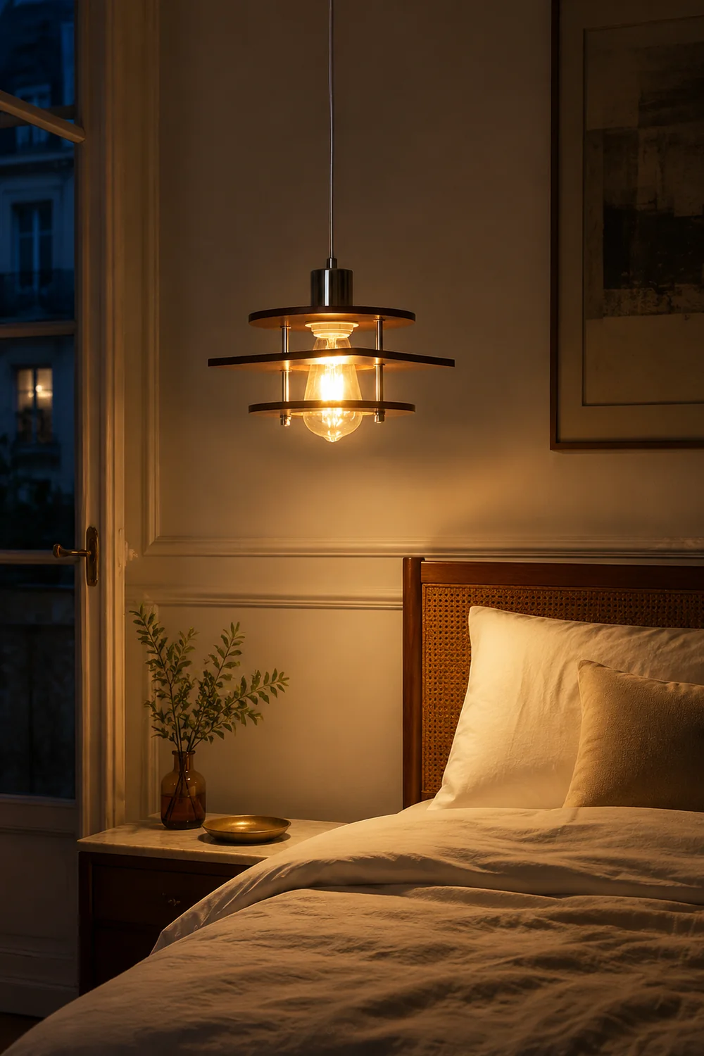 Retro Walnut Pendant Lamp - Lumpaz