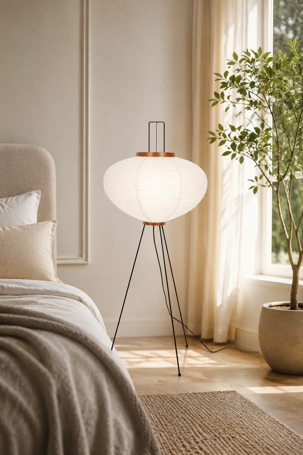 Washi Paper Floor Lamp - Lumpaz
