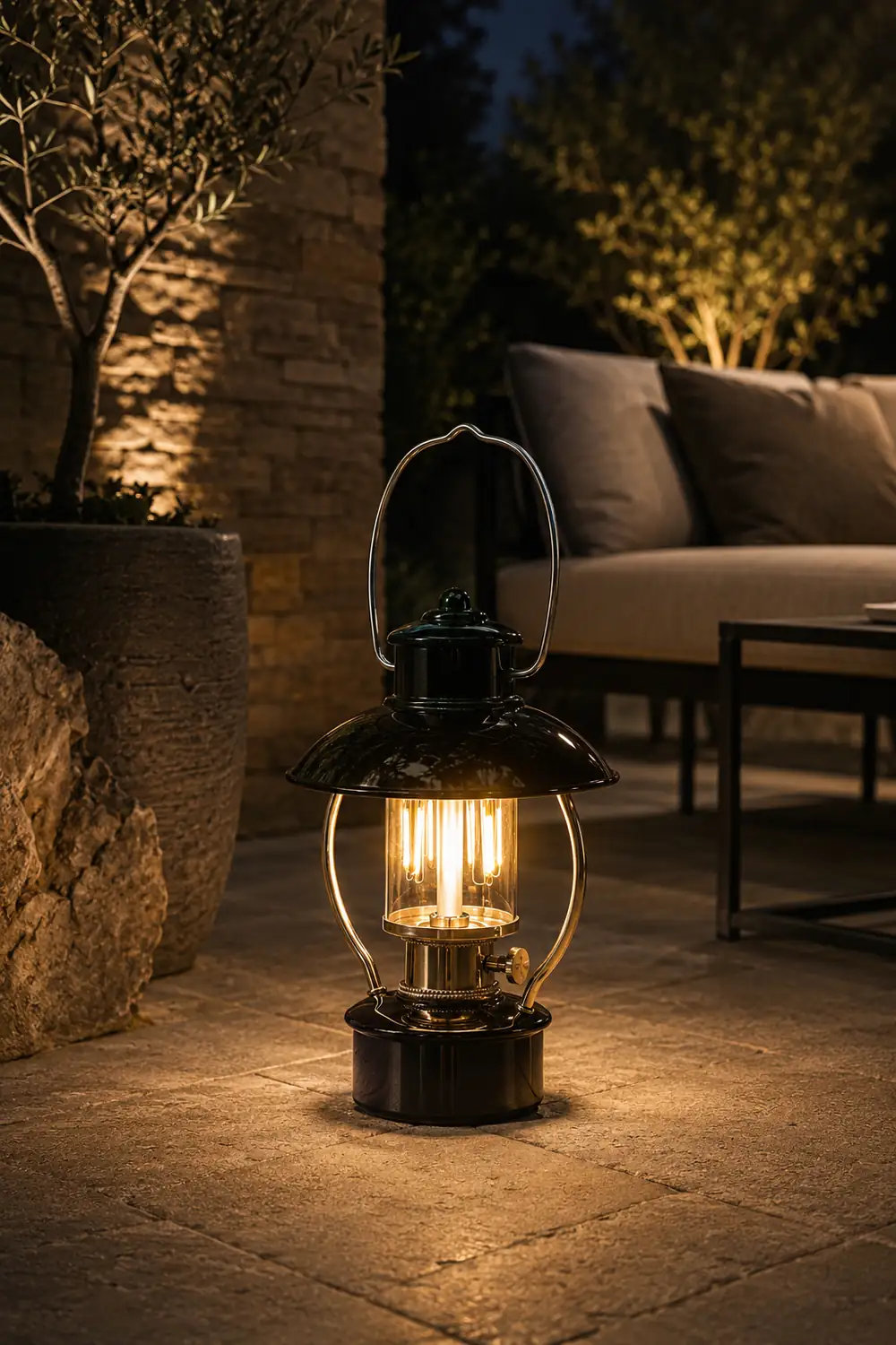 N80 Lantern Outdoor Table Lamp - Lumpaz