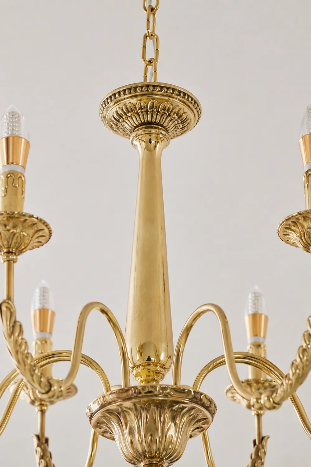 Candle Brass Chandelier - Lumpaz